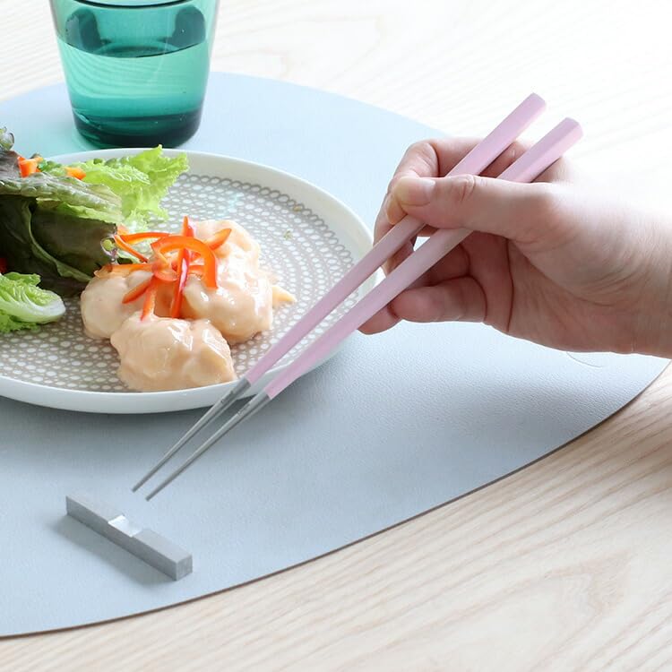 Amazon｜Cutipol(クチポール) KUBE 箸+箸置きセット ピンクシルバー